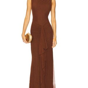Lovers + Friends Chocolate Maxi Dress